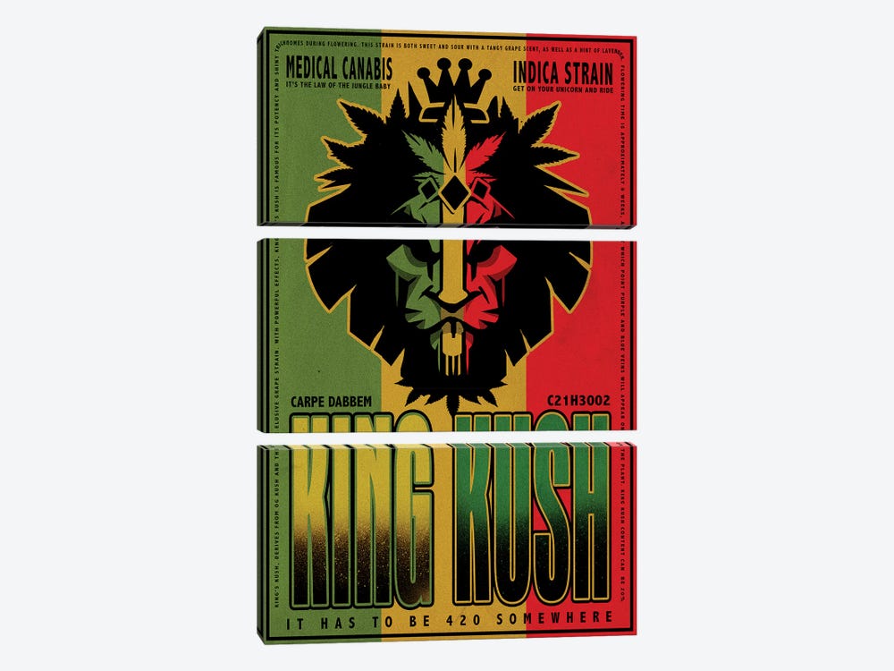 King Kush by Old Red Truck 3-piece Art Print