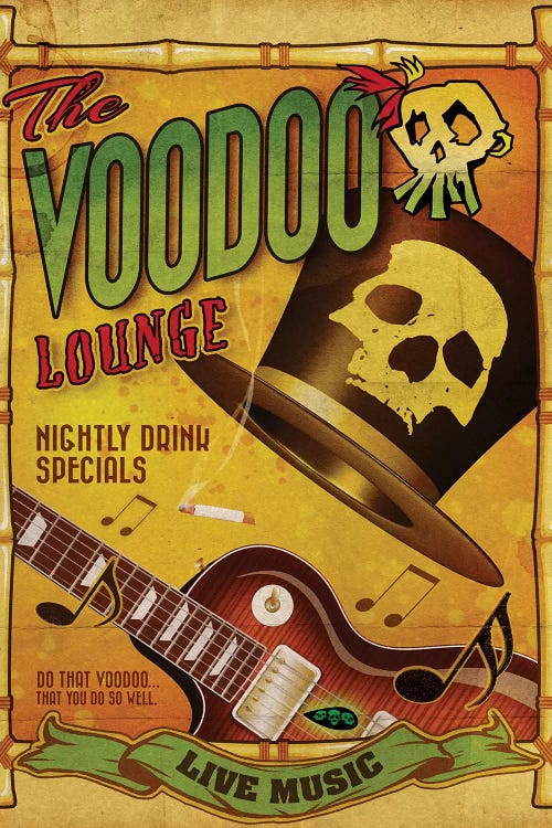 The Voodoo Lounge by Old Red Truck wall art