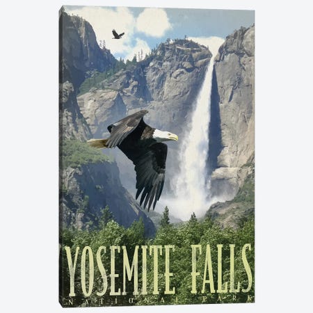 Yosemite Falls Canvas Print #ORT164} by Old Red Truck Canvas Wall Art
