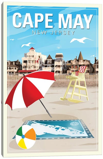 Cape May Canvas Art Print - Travel Posters