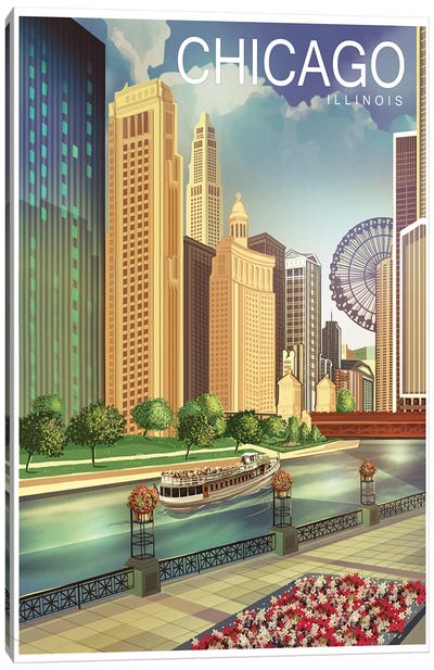 Chicago I Canvas Art Print - Chicago Posters
