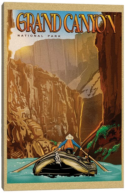 Grand Canyon River Ride Canvas Art Print - Vintage Posters