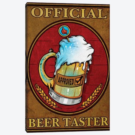 Beer Taster, Metal Canvas Print #ORT5} by Old Red Truck Canvas Art Print