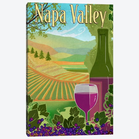 Wine Country Canvas Print #ORT91} by Old Red Truck Art Print
