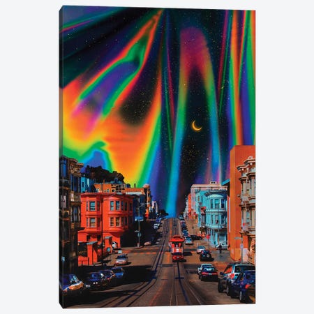 Chromatic City Canvas Print #ORZ11} by Danner Orozco Canvas Print