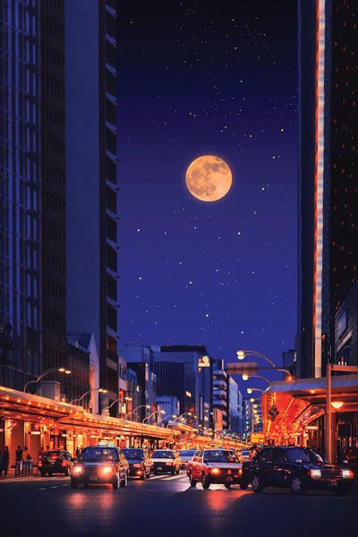 Cinematic City by Danner Orozco metal wall art