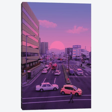Japanese Sunset Canvas Print #ORZ26} by Danner Orozco Canvas Print