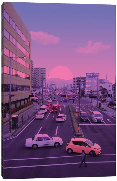 Japanese Sunset Canvas Art Print - Danner Orozco