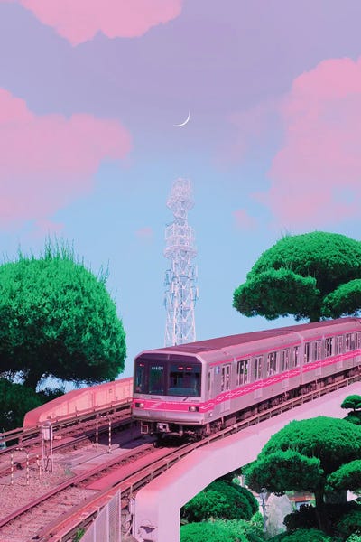 Anime vs Reality V by Danner Orozco metal wall art