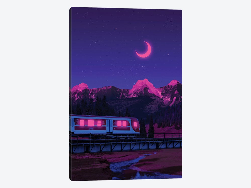 Neon Worlds III by Danner Orozco 1-piece Canvas Wall Art