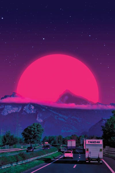 Neon Worlds IV by Danner Orozco canvas print