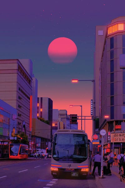 Neon Worlds VI by Danner Orozco canvas print