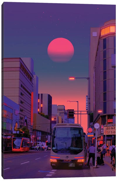 Neon Worlds VI Canvas Art Print - Danner Orozco