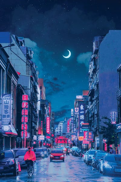 Neon Worlds VII by Danner Orozco acrylic art print