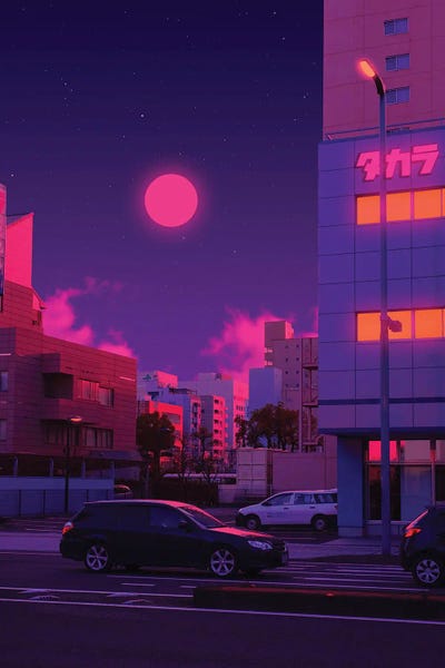 Neon Worlds XI by Danner Orozco canvas print