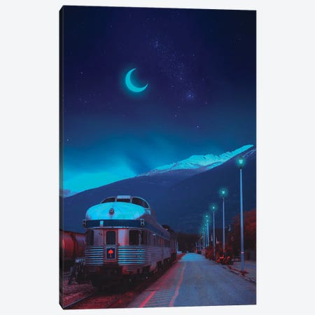Neon Worlds XIII Canvas Print #ORZ49} by Danner Orozco Canvas Wall Art