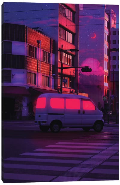 Neon Worlds XIV Canvas Art Print - Danner Orozco