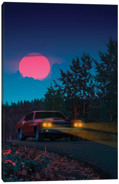 Night Drive Canvas Art Print - Danner Orozco