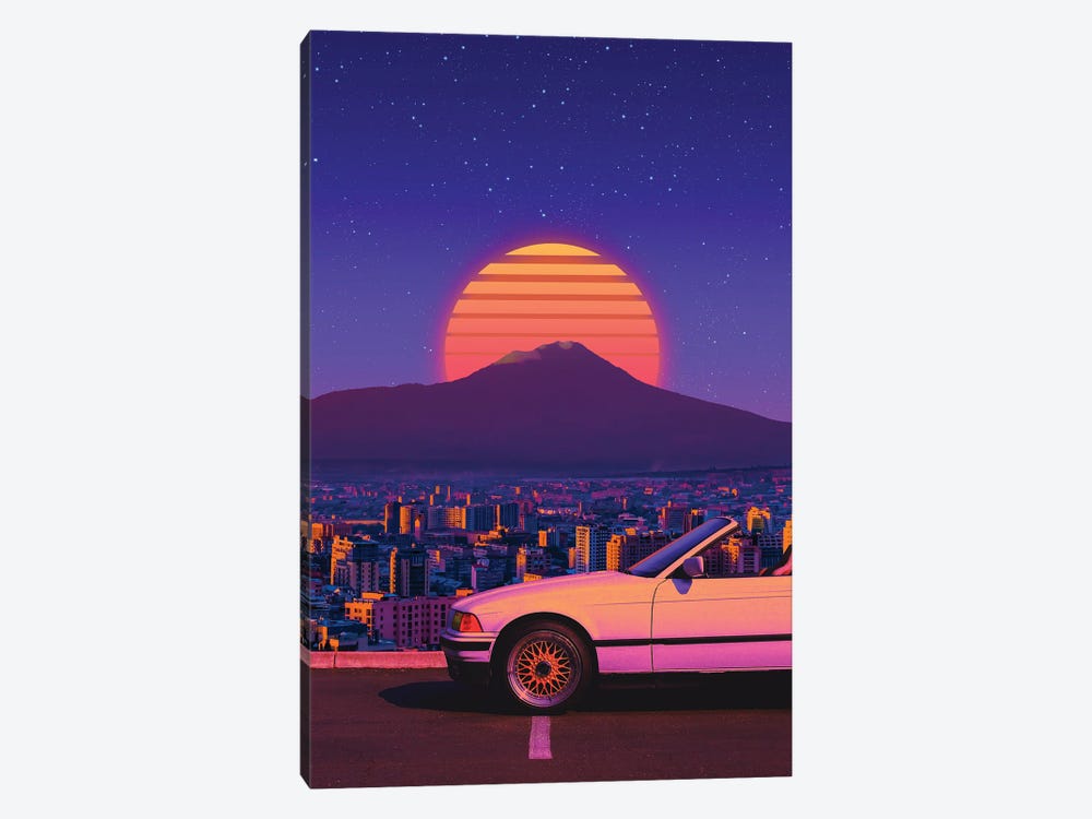 Outrun City I by Danner Orozco 1-piece Canvas Wall Art
