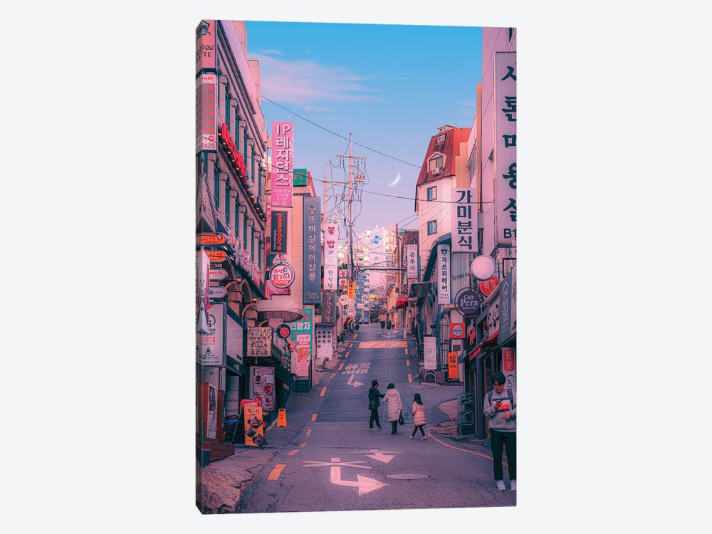 Seoul Pastel City by Danner Orozco 1-piece Canvas Art