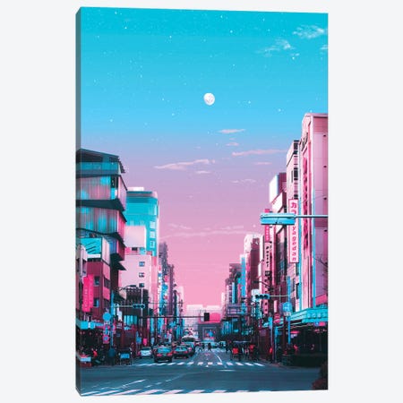 Tokyo Pastel City Canvas Print #ORZ78} by Danner Orozco Canvas Print