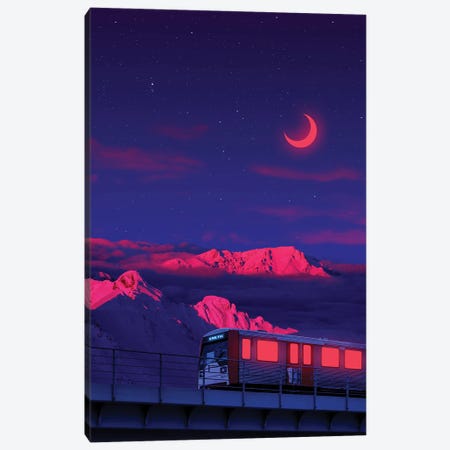 Midnight Train Canvas Print #ORZ94} by Danner Orozco Canvas Artwork