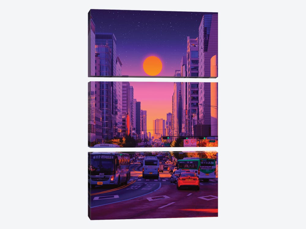Sundown VI by Danner Orozco 3-piece Canvas Art Print