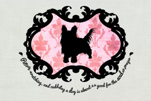 Black & Pink: Yorkshire Terrier (Pink&Black) by 5by5collective