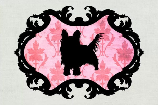 Black & Pink: Yorkshire Terrier (Dark Green&Black) by 5by5collective