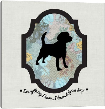 Beagle (Black&Blue) I Canvas Art Print - Pawsitive Pups