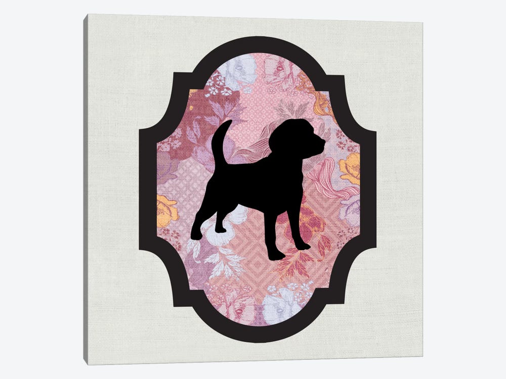 Beagle (Black&Pink) II by 5by5collective 1-piece Canvas Print