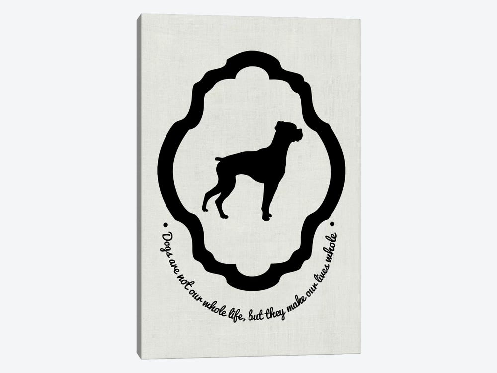 Boxer (Black&White) by 5by5collective 1-piece Canvas Wall Art