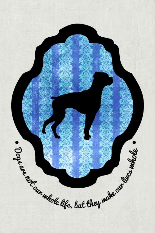 Boxer (Black&Blue) I by 5by5collective wall art