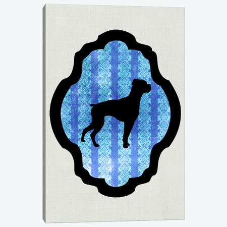 Boxer (Black&Blue) II Canvas Print #OSP31} by 5by5collective Canvas Art