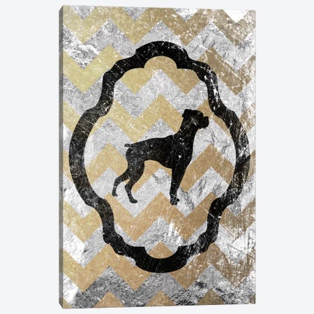 Boxer (Gray&Yellow) Canvas Print #OSP32} by 5by5collective Canvas Wall Art