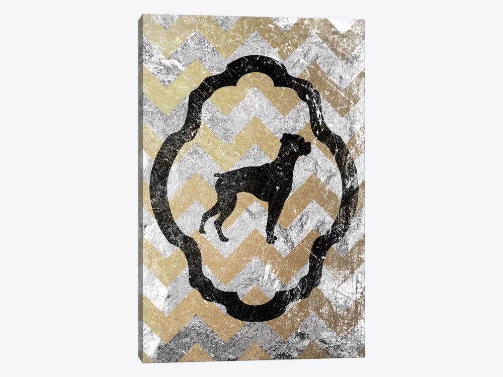 Boxer (Gray&Yellow) by 5by5collective 1-piece Canvas Wall Art