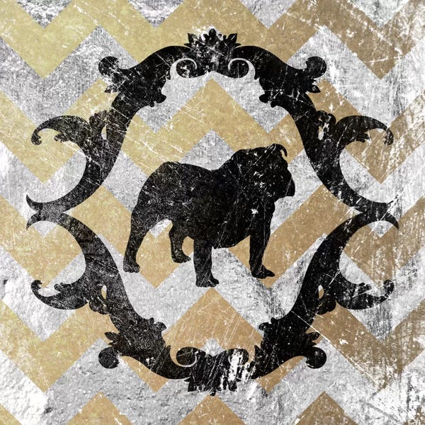 Chevron: Bulldog (Yellow&Gray) by 5by5collective