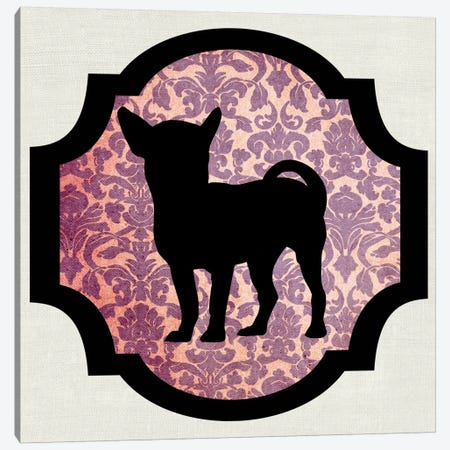 Chihuahua (Vinous&Black) II Canvas Print #OSP38} by 5by5collective Canvas Wall Art