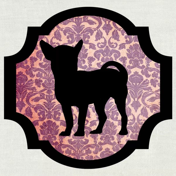 Black & Pink: Chihuahua (Vinous&Black) II by 5by5collective