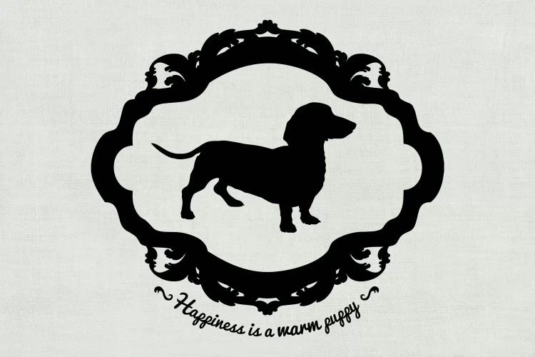 Basset Hound (Gray&Black) by 5by5collective wall art