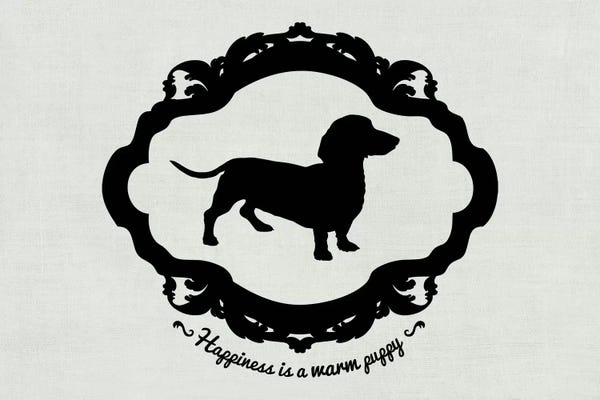 Dachshunds: Basset Hound (Gray&Black) by 5by5collective