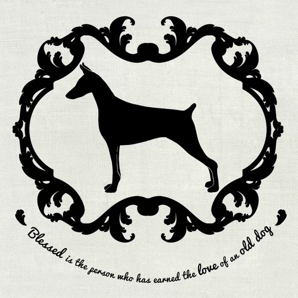 Doberman Pinschers: Doberman (Black&White) by 5by5collective