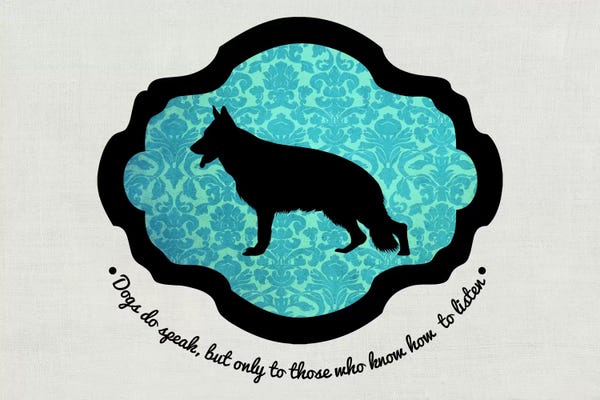 German Shepherds: German Shepherd (Black&Blue) I by 5by5collective