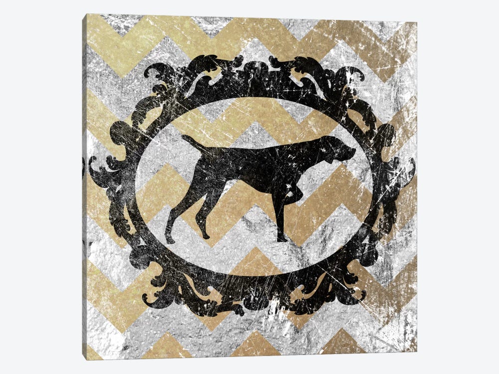 Pointer (Yellow&Gray) by 5by5collective 1-piece Canvas Print