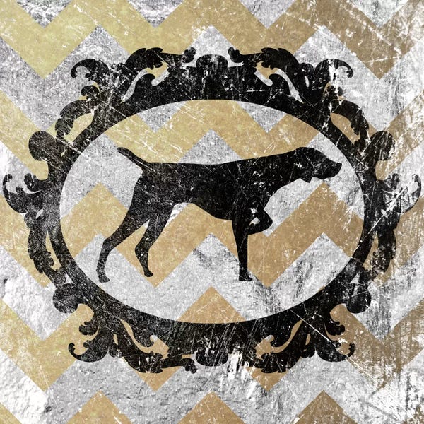 German Shorthaired Pointers: Pointer (Yellow&Gray) by 5by5collective