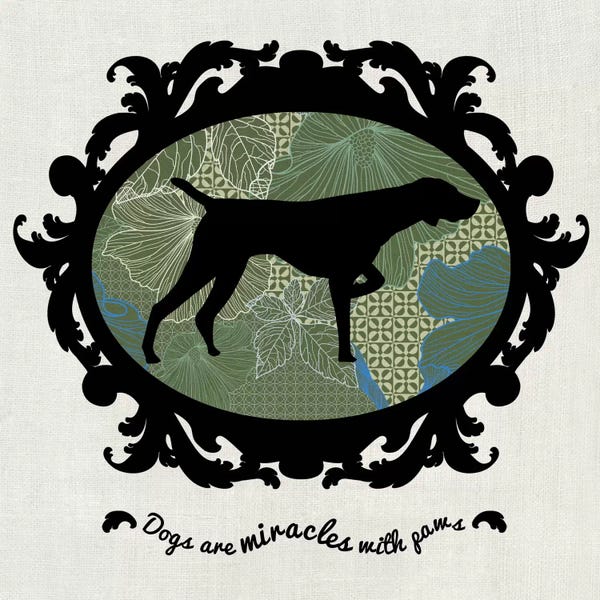 German Shorthaired Pointers: Pointer (Black&Green) by 5by5collective