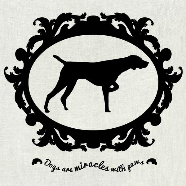 German Shorthaired Pointers: Pointer (Black&White) by 5by5collective