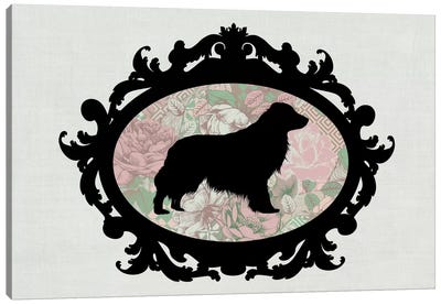 Retriever (Black&Pink) II Canvas Art Print - My Pet Silhouette
