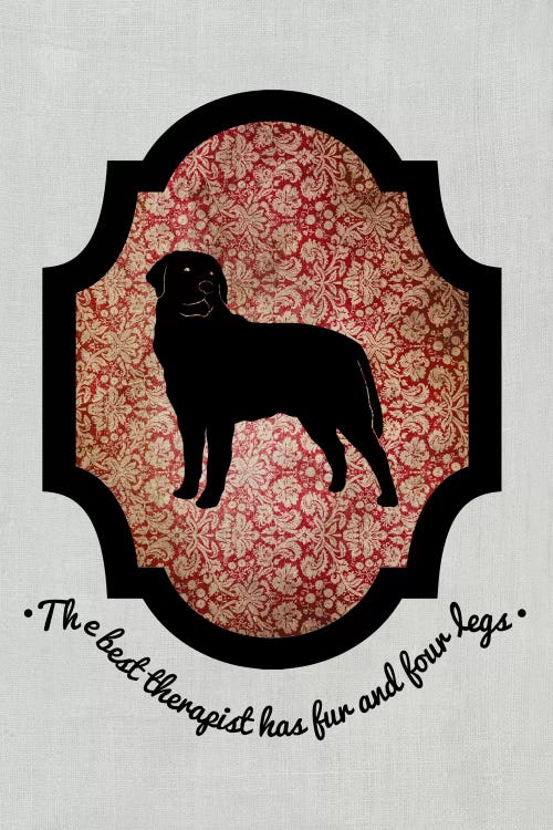 Rottweiler (Black&Red) I by 5by5collective wall art