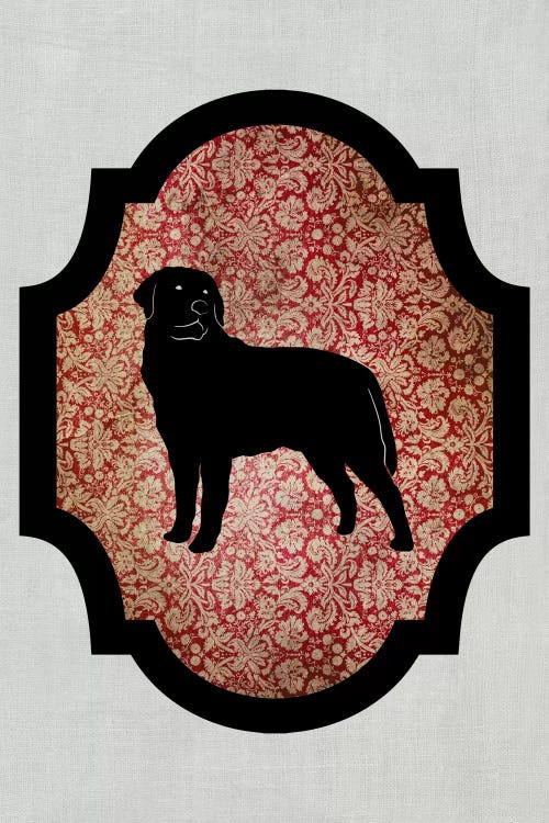 Rottweiler (Black&Red) II by 5by5collective wall art